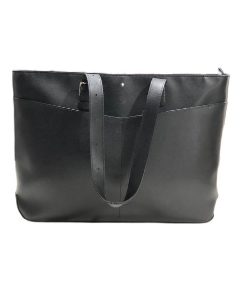 MONTBLANC（モンブラン）MONTBLANC (モンブラン) サルトリアルホリゾンタルレザートートバッグ ブラックの古着・服飾アイテム