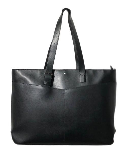 MONTBLANC（モンブラン）MONTBLANC (モンブラン) サルトリアルホリゾンタルレザートートバッグ ブラックの古着・服飾アイテム