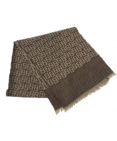 中古・古着通販】FENDI (フェンディ) ズッカ柄マフラー/ウールマフラー