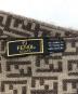 FENDI (フェンディ) ズッカ柄マフラー/ウールマフラー ブラウン：7000円