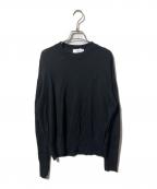 AMI Alexandre Mattiussiアミアレクサンドルマテュッシ）の古着「ハートロゴサマーニット」｜ブラック