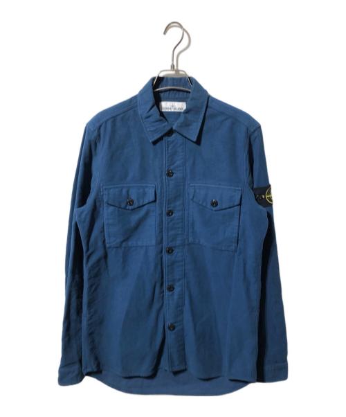 STONE ISLAND（ストーンアイランド）STONE ISLAND (ストーンアイランド) モールスキンシャツ / moleskin overshirt ネイビー サイズ:Sの古着・服飾アイテム