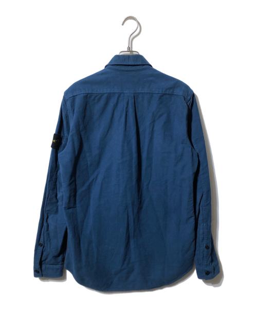 STONE ISLAND（ストーンアイランド）STONE ISLAND (ストーンアイランド) モールスキンシャツ / moleskin overshirt ネイビー サイズ:Sの古着・服飾アイテム