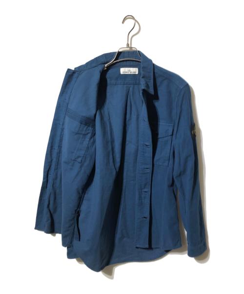 STONE ISLAND（ストーンアイランド）STONE ISLAND (ストーンアイランド) モールスキンシャツ / moleskin overshirt ネイビー サイズ:Sの古着・服飾アイテム