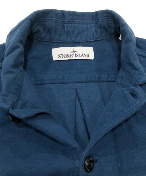 STONE ISLAND（ストーンアイランド）STONE ISLAND (ストーンアイランド) モールスキンシャツ / moleskin overshirt ネイビー サイズ:Sの古着・服飾アイテム