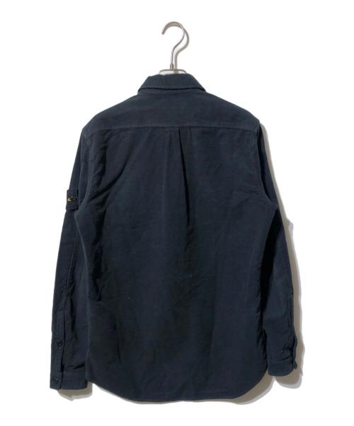 STONE ISLAND（ストーンアイランド）STONE ISLAND (ストーンアイランド) モールスキンシャツ / moleskin overshirt ブラック サイズ:Sの古着・服飾アイテム