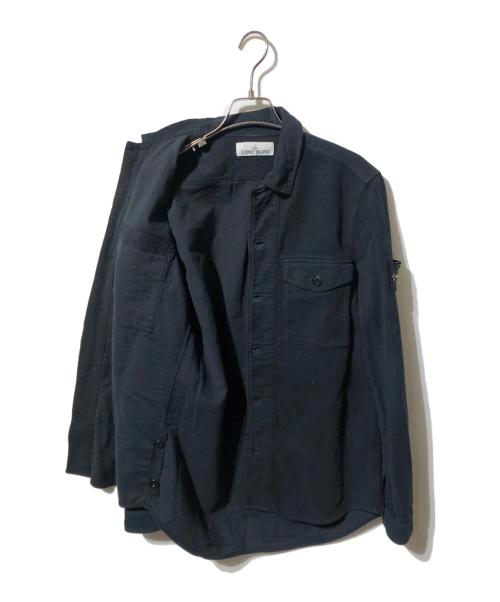 STONE ISLAND（ストーンアイランド）STONE ISLAND (ストーンアイランド) モールスキンシャツ / moleskin overshirt ブラック サイズ:Sの古着・服飾アイテム