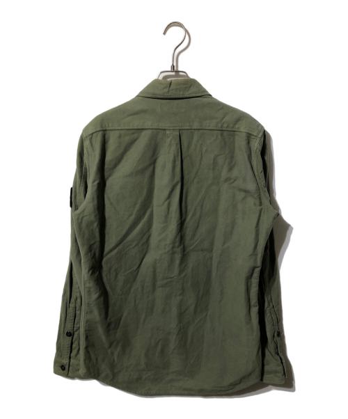 STONE ISLAND（ストーンアイランド）STONE ISLAND (ストーンアイランド) モールスキンシャツ / moleskin overshirt グリーン サイズ:Sの古着・服飾アイテム