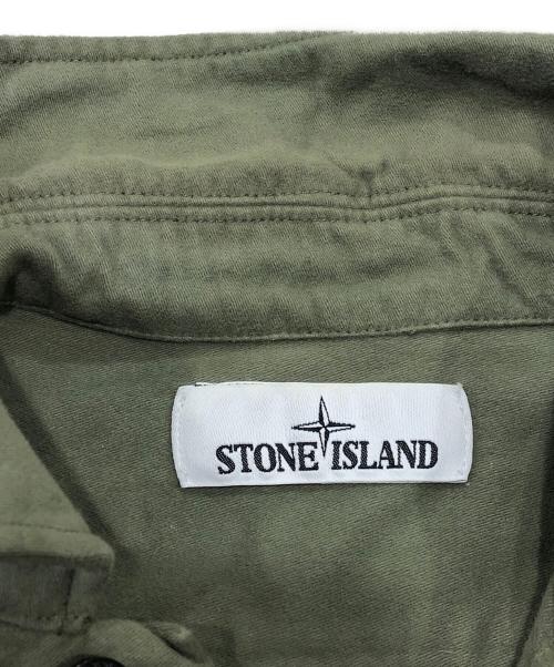 STONE ISLAND（ストーンアイランド）STONE ISLAND (ストーンアイランド) モールスキンシャツ / moleskin overshirt グリーン サイズ:Sの古着・服飾アイテム