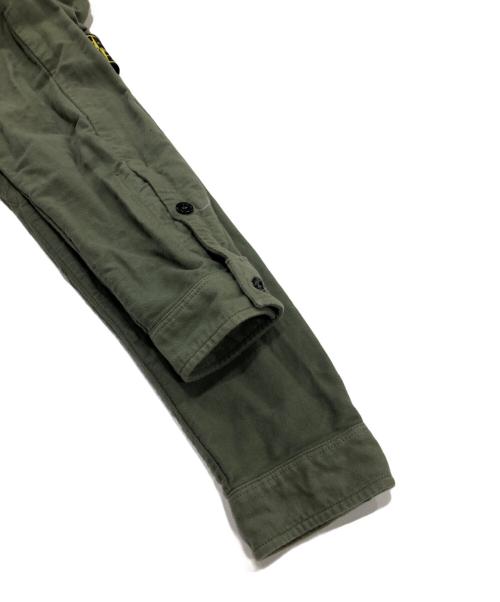 STONE ISLAND（ストーンアイランド）STONE ISLAND (ストーンアイランド) モールスキンシャツ / moleskin overshirt グリーン サイズ:Sの古着・服飾アイテム