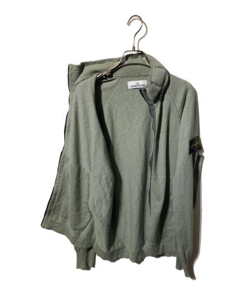 STONE ISLAND（ストーンアイランド）STONE ISLAND (ストーンアイランド) ジップアップフーデッドジャケット グリーン サイズ:Sの古着・服飾アイテム