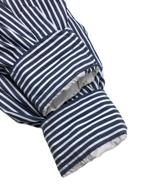 miffew（ミフュー）miffew (ミフュー) ロングダウンシャツ ホワイト×ネイビー サイズ:3の古着・服飾アイテム