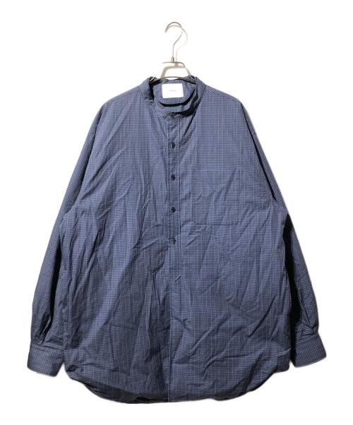 miffew（ミフュー）miffew (ミフュー) ロングダウンシャツ/BLUE CHECK（ブルー　チェック） ネイビー サイズ:3の古着・服飾アイテム