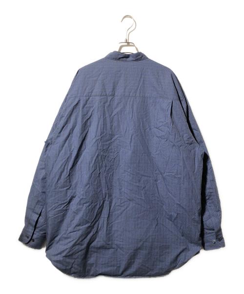 miffew（ミフュー）miffew (ミフュー) ロングダウンシャツ/BLUE CHECK（ブルー　チェック） ネイビー サイズ:3の古着・服飾アイテム