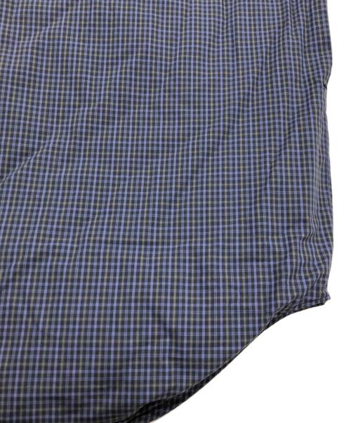 miffew（ミフュー）miffew (ミフュー) ロングダウンシャツ/BLUE CHECK（ブルー　チェック） ネイビー サイズ:3の古着・服飾アイテム