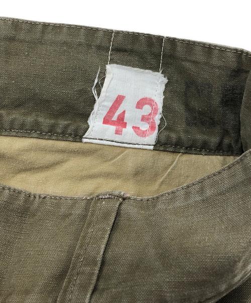 French Army（フランス軍）French Army (フランス軍) M-47コットンツイルカーゴパンツ ブラウン サイズ:43の古着・服飾アイテム
