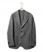 BOGLIOLIボリオリ）の古着「ウールシルクヘリンボーン2Ｂテーラードジャケット」｜グレー