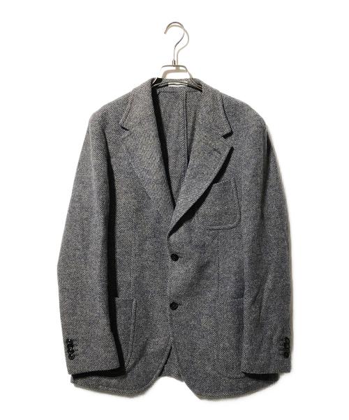 BOGLIOLI（ボリオリ）BOGLIOLI (ボリオリ) ウールシルクヘリンボーン2Ｂテーラードジャケット グレー サイズ:48の古着・服飾アイテム