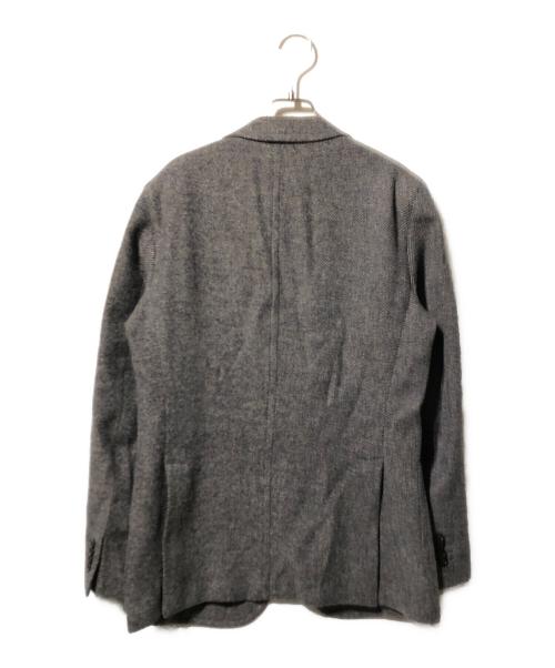 BOGLIOLI（ボリオリ）BOGLIOLI (ボリオリ) ウールシルクヘリンボーン2Ｂテーラードジャケット グレー サイズ:48の古着・服飾アイテム