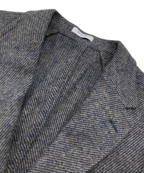 BOGLIOLI（ボリオリ）BOGLIOLI (ボリオリ) ウールシルクヘリンボーン2Ｂテーラードジャケット グレー サイズ:48の古着・服飾アイテム