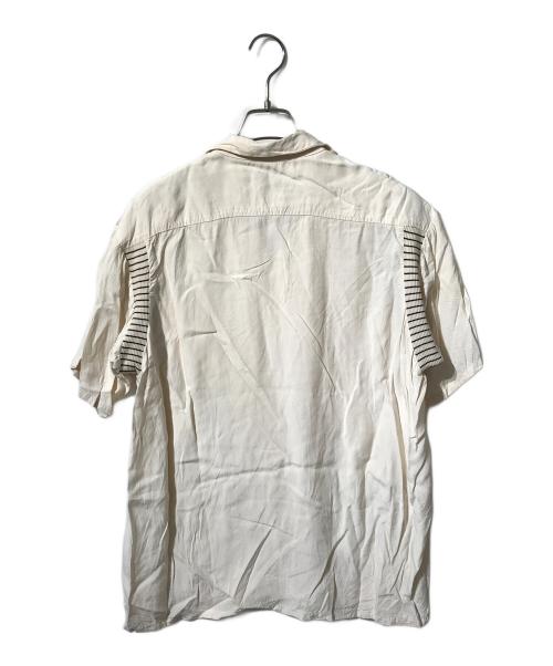 STYLE EYES（スタイルアイズ）STYLE EYES (スタイルアイズ) レーヨンオープンカラーシャツ ベージュ サイズ:SIZE Lの古着・服飾アイテム