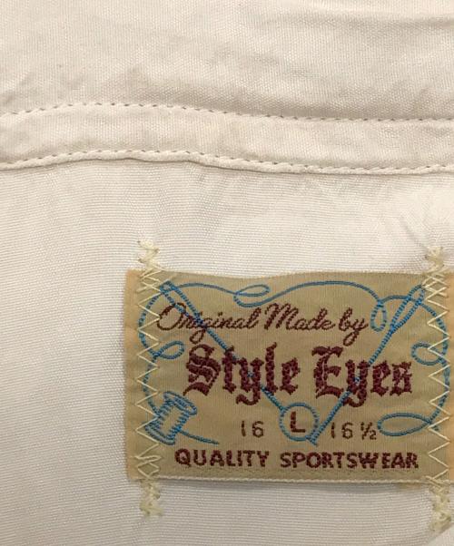 STYLE EYES（スタイルアイズ）STYLE EYES (スタイルアイズ) レーヨンオープンカラーシャツ ベージュ サイズ:SIZE Lの古着・服飾アイテム