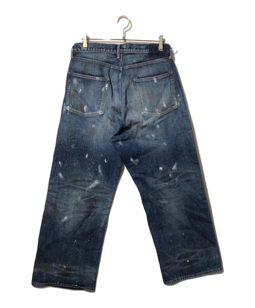 J.S HOMESTEAD（ジャーナルスタンダード ホームステッド）J.S HOMESTEAD (ジャーナルスタンダード ホームステッド) ペイント ヴィンテージ加工 エイジング ワイド デニム パンツ インディゴ サイズ:Lの古着・服飾アイテム