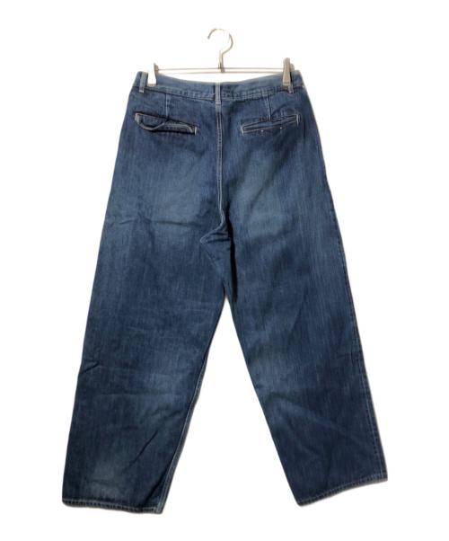 Graphpaper（グラフペーパー）Graphpaper (グラフペーパー) Selvage Denim TwoTuck Pants（セルヴィッジ　デニム　ツータック　パンツ） インディゴ サイズ:2の古着・服飾アイテム