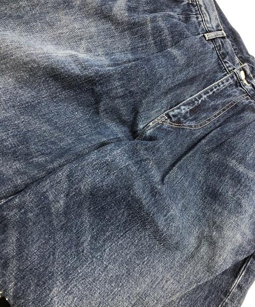 Graphpaper（グラフペーパー）Graphpaper (グラフペーパー) Selvage Denim TwoTuck Pants（セルヴィッジ　デニム　ツータック　パンツ） インディゴ サイズ:2の古着・服飾アイテム