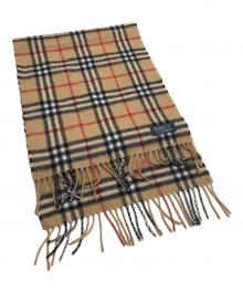 Burberry's（バーバリーズ）の古着「ノヴァチェックウールマフラー」｜ブラウン