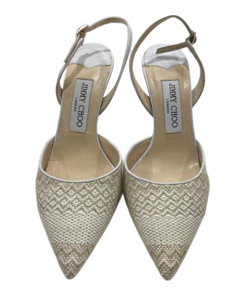 JIMMY CHOO（ジミーチュウ）JIMMY CHOO (ジミーチュウ) ストラップサンダル/ハイヒール アイボリー サイズ:36 1/2の古着・服飾アイテム