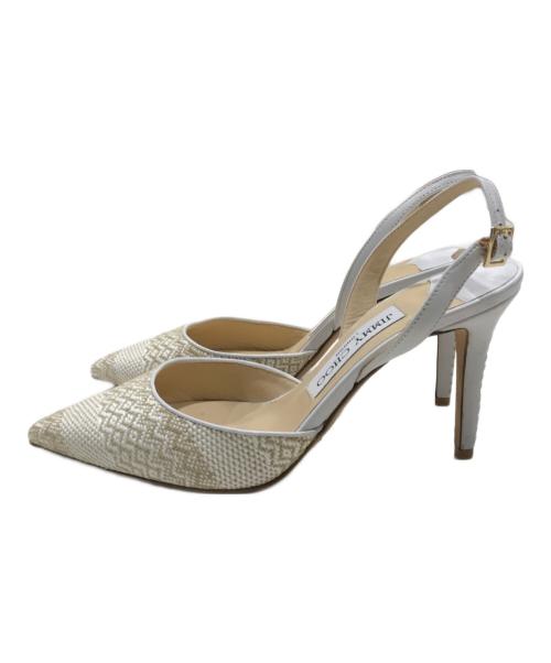 JIMMY CHOO（ジミーチュウ）JIMMY CHOO (ジミーチュウ) ストラップサンダル/ハイヒール アイボリー サイズ:36 1/2の古着・服飾アイテム
