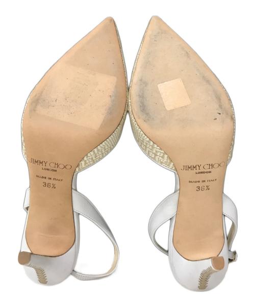 JIMMY CHOO（ジミーチュウ）JIMMY CHOO (ジミーチュウ) ストラップサンダル/ハイヒール アイボリー サイズ:36 1/2の古着・服飾アイテム