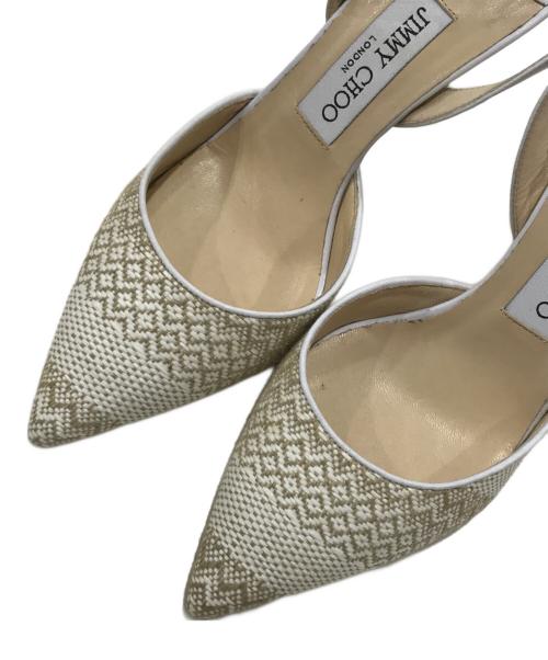 JIMMY CHOO（ジミーチュウ）JIMMY CHOO (ジミーチュウ) ストラップサンダル/ハイヒール アイボリー サイズ:36 1/2の古着・服飾アイテム