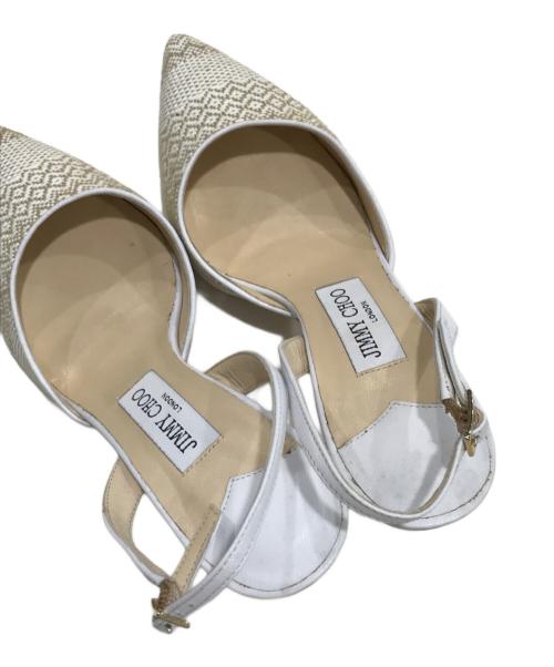 JIMMY CHOO（ジミーチュウ）JIMMY CHOO (ジミーチュウ) ストラップサンダル/ハイヒール アイボリー サイズ:36 1/2の古着・服飾アイテム