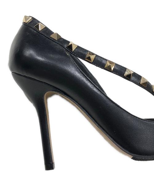 VALENTINO（ヴァレンティノ）VALENTINO (ヴァレンティノ) レザースタッズパンプス ブラック サイズ:36 1/2の古着・服飾アイテム