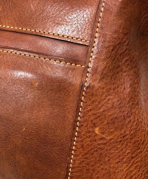 genten（ゲンテン）genten (ゲンテン) レザーショルダーバッグ ブラウンの古着・服飾アイテム