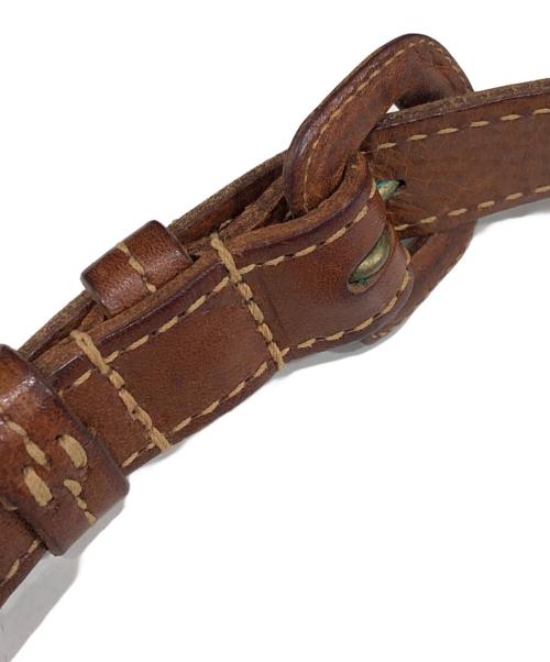 genten（ゲンテン）genten (ゲンテン) レザーショルダーバッグ ブラウンの古着・服飾アイテム