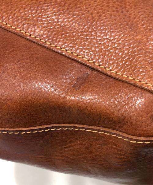 genten（ゲンテン）genten (ゲンテン) レザーショルダーバッグ ブラウンの古着・服飾アイテム