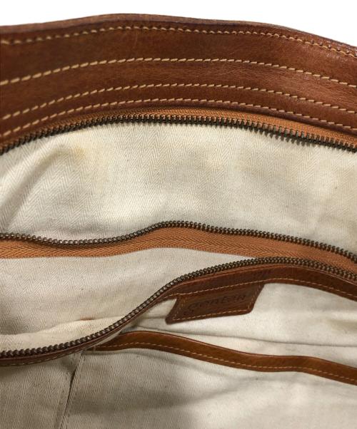 genten（ゲンテン）genten (ゲンテン) レザーショルダーバッグ ブラウンの古着・服飾アイテム