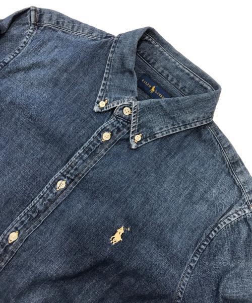 RALPH LAUREN（ラルフローレン）RALPH LAUREN (ラルフローレン) デニムシャツワンピース/長袖ワンピース インディゴ サイズ:Lの古着・服飾アイテム