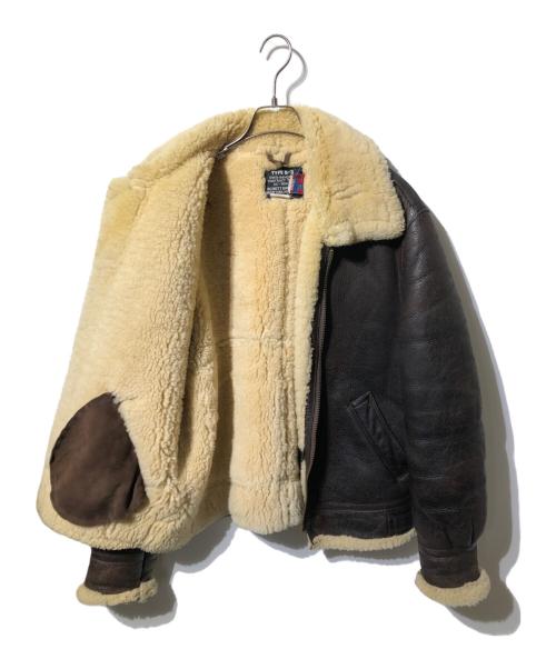 SCHOTT BROS.（ショット）SCHOTT BROS. (ショット) B-3ムートンフライトジャケット ブラウン サイズ:38の古着・服飾アイテム
