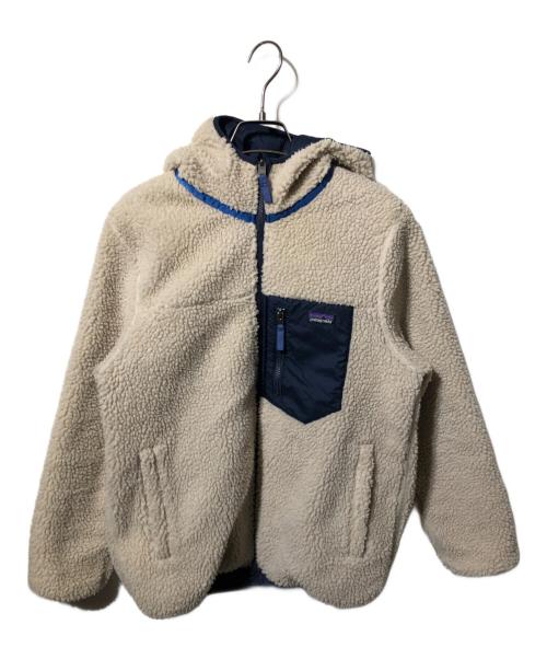 Patagonia（パタゴニア）Patagonia (パタゴニア) リバーシブルフリースジャケット ネイビー×ホワイト サイズ:不明の古着・服飾アイテム