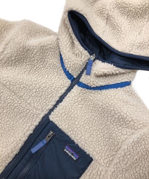 Patagonia（パタゴニア）Patagonia (パタゴニア) リバーシブルフリースジャケット ネイビー×ホワイト サイズ:不明の古着・服飾アイテム