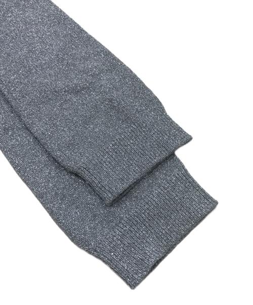 UNITED ARROWS（ユナイテッドアローズ）UNITED ARROWS (ユナイテッドアローズ) ラメ クルーネック ニット/薄手ニット グレー サイズ:表記なしの古着・服飾アイテム
