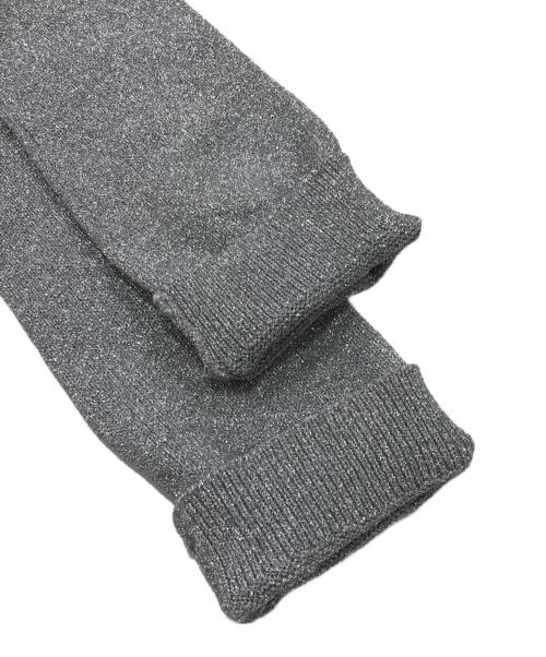 UNITED ARROWS（ユナイテッドアローズ）UNITED ARROWS (ユナイテッドアローズ) ラメ クルーネック ニット/薄手ニット グレー サイズ:表記なしの古着・服飾アイテム