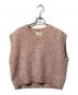 UNITED ARROWS（ユナイテッドアローズ）の古着「グリッターラメ ノースリーブ ニットベスト」｜ピンク