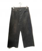 JOURNAL STANDARDジャーナルスタンダード）の古着「デニムキャノン 5ポケット フェードダイデニムパンツ」｜ブラック