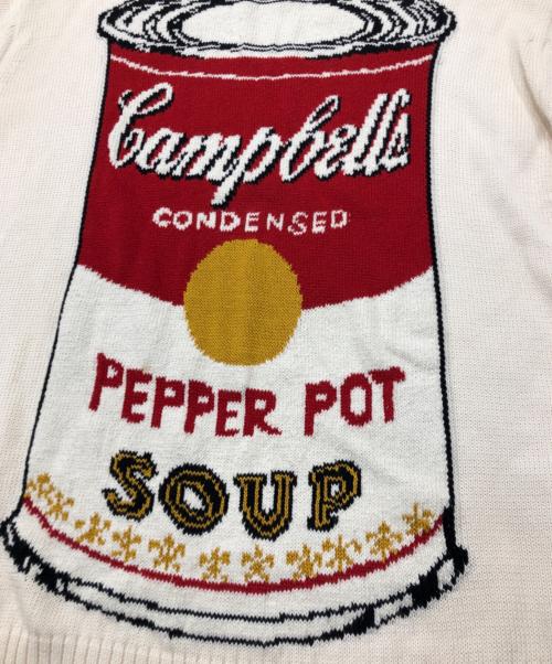 COMME des GARCONS JUNYA WATANABE MAN（コム デ ギャルソン ジュンヤ ワタナベ マン）COMME des GARCONS JUNYA WATANABE MAN (コム デ ギャルソン ジュンヤ ワタナベ マン) ANDY WARHOL KNIT ベージュ サイズ:Sの古着・服飾アイテム