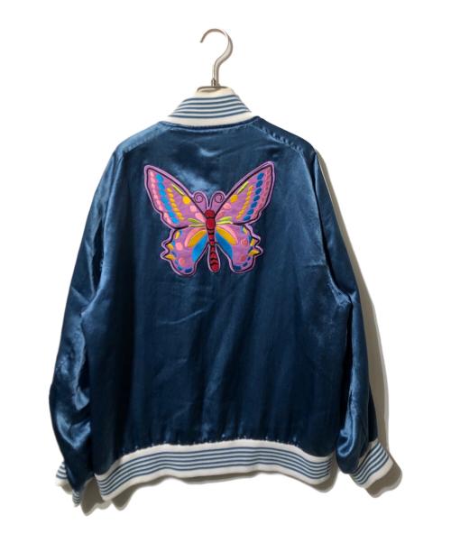 Needles（ニードルズ）Needles (ニードルズ) Award Jacket-Acetate Sateen ブルー サイズ:Mの古着・服飾アイテム